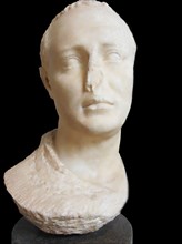 Marble portrait of an unknown man