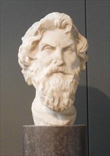 greek bust of Socrates