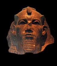 Granite head of Egyptian Pharoah Amenemhat III