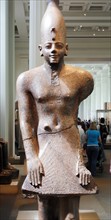 Red Granite Figure of a King of Egypt