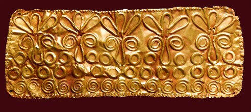 Gold funery diadem circa 1450-1200 BC from Enkomi