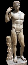 Marble statue of an athlete