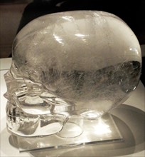 Rock crystal skull