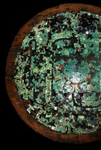 Ceremonial shield with mosaic decoration