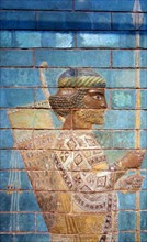 Glazed brick relief panel Achaemenid Persian