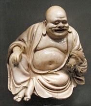 Earthenware figure of Hotei