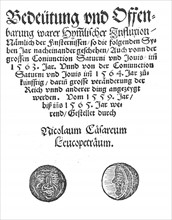 Music Theory published 1539 by Heinrich Glarean