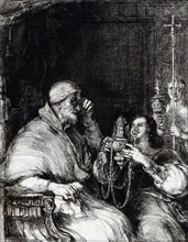 Benvenuto Cellini Offering His Censer For The Approval Of Pope Paul III