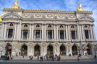 The front facade of the Opera Garnier
