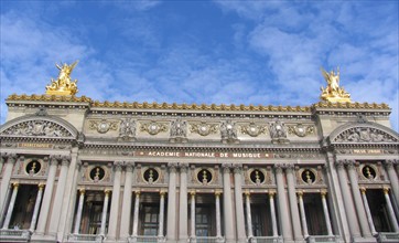 The front facade of the Opera Garnier,