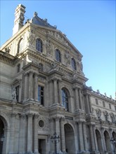 Facade of the Louvre museum in Paris