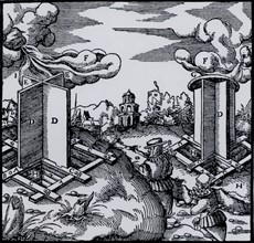 Revolving wooden wind vanes, 1556