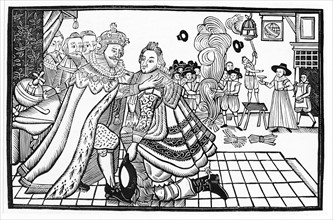 James I and VI welcoming Prince Charles home from Spain, 1623