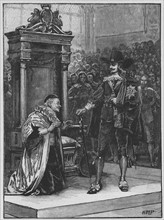 Charles I demanding the surrender of the five Members of Parliament