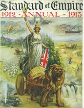 Jingoistic cover of the 'Standard of Empire' Annual for 1912-1913