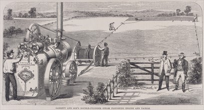 Portable steam engine by Garrett & Sons
