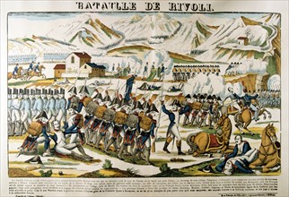 Napoleon at the Battle of Rivoli'. Rivoli (14-15 January 1797) defeat of Austria by French forces