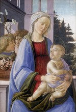 The Virgin and  Child with Angels'