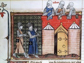 Knights Templar before Jerusalem