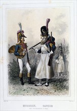 Bandsman and Saper of the Foot Grenadiers