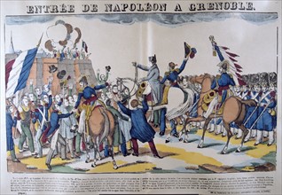 People greeting Napoleon I on his entry into Grenoble on 7 March 1815