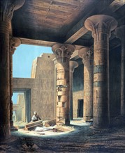 Interior of the Temple at Philae'