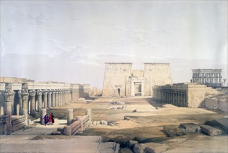 Approach to the Main Temple at Phylae', 1839