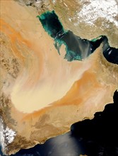 A dense wall of dust barrelled across the Arabian Peninsula