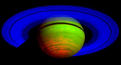 Composite image of Saturn