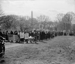 Manifestation aux Etats-Unis au sujet de la Guerre civile espagnole, 1938