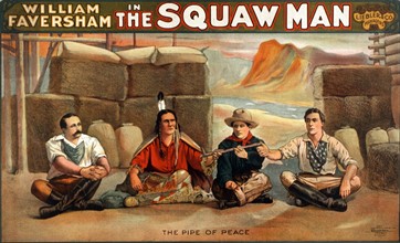 William Faversham in The squaw man or Squaw man C1905.