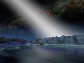 Artist's concept of what the night sky might look like