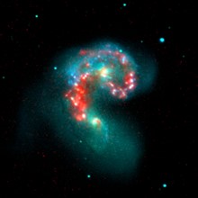 Heart of the colliding 'Antennae' galaxies