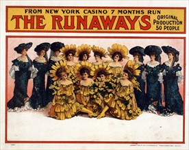 Title: The runaways from New York Casino c1908.