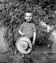 French boy aged five photographed circa 1910