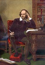 Colour portrait of William Shakespeare