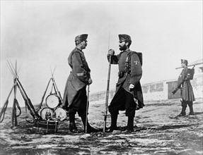 Three Spanish soldiers