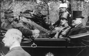 King Alphonso XIII of Spain on a State visit to France