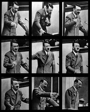 Hitler practicing for a public speech