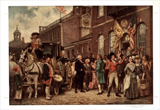George Washington's inauguration at Philadelphia