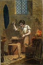 The Smit in front of his forge