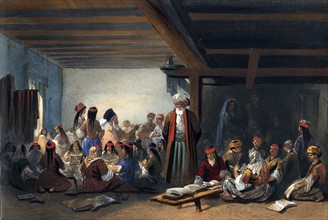 Tartar children in the schoolroom