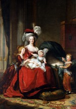 Vigée Le Brun, Marie-Antoinette de Lorraine-Habsbourg, reine de France et ses enfants