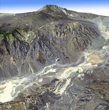 Death Valley, Calif, North America. Satellite image.