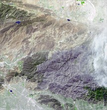 Station fire, burning in the San Gabriel Mountains
