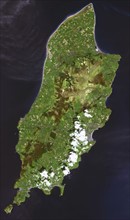 Satellite view of the Isle of Man