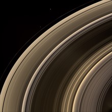 Ring moons around Saturn