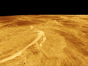 Latona Corona and Dali Chasma on Venus