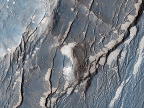 Satellite view over the Claritas Fossae region
