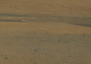 This color image from NASA's Curiosity rover looks south of the rover's landing site on Mars
